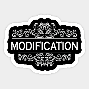 Modification Sticker